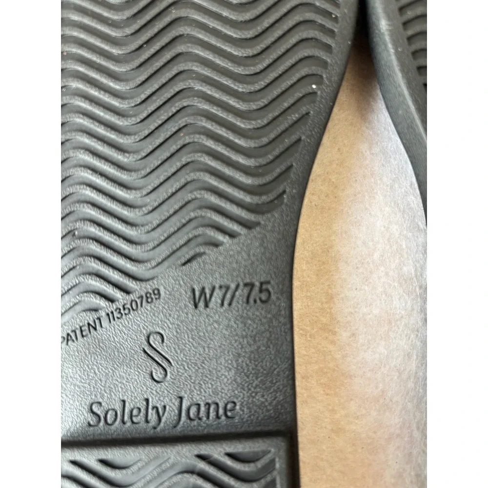 Solely Jane Comfort Flat Sole Black Base Size 7/7.5 Interchangeable Shoe NEW